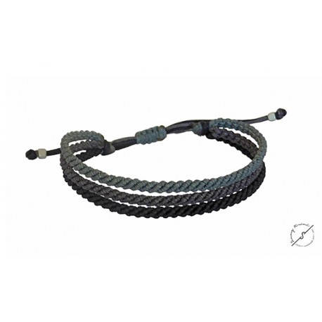 Ανδρικό βραχιόλι μακραμέ 3colours VRA00408