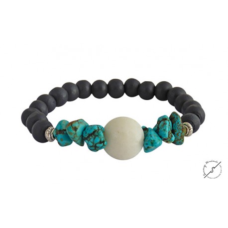 Βραχιόλι χειροποίητο Boho coral  BH0022