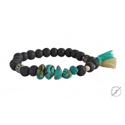 Bracelet boho howlite turquoise  BH0023