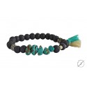 Bracelet boho howlite turquoise  BH0023