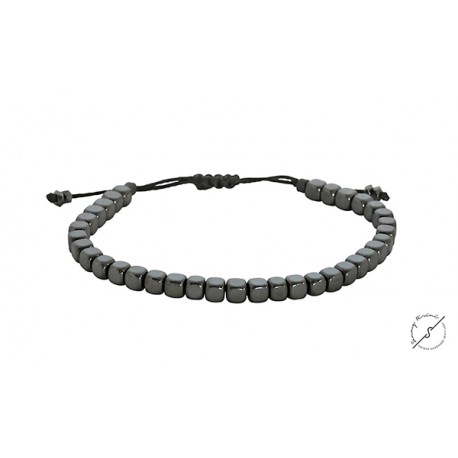 Bracelet Hematite cube  VRA00422