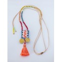 Pendant boho handmade/Tassel colours  KL00565
