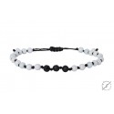Bracelet  Onyx white - lava blue  VRA00433