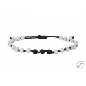 Bracelet  Onyx white - lava black  VRA00434
