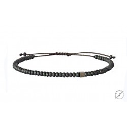 Bracelet  Hematite grey mat  VRA00440