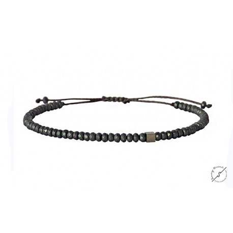 Bracelet  Hematite grey mat  VRA00440