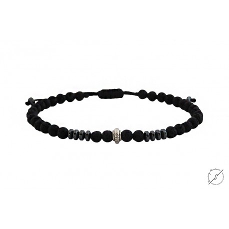 Ανδρικό βραχιόλι Lava Hematite  VRA00443