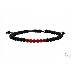Bracelet  Lava karnelian  VRA00445