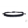 Ανδρικό βραχιόλι μακραμέ Hematite brown VRA00450