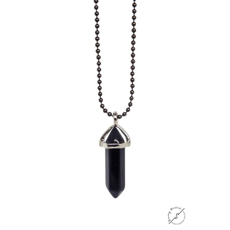 Ανδρικό μενταγιόν Onyx black  KLA0061