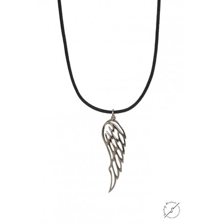 Ανδρικό μενταγιόν Φτερό ασήμι 925° KLA0062