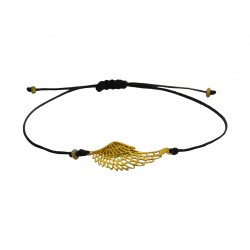 Ανδρικό βραχιόλι Wing silver gold 925 VRA00463