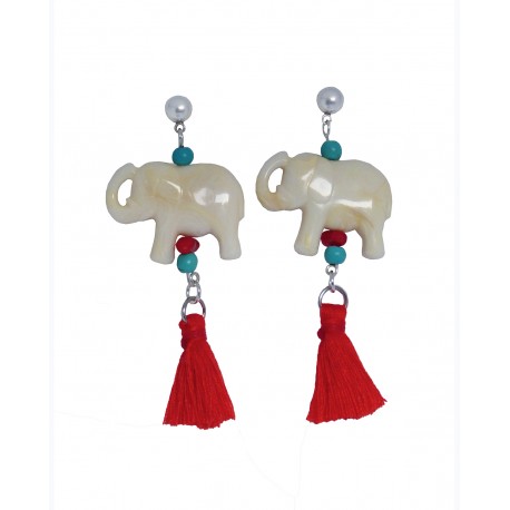 Σκουλαρίκια Elephant boho SK00214