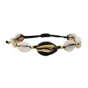Bracelet shell black gold  VR00651