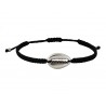 Ανδρικό βραχιόλι black shell macrame VRA00505
