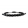 Bracelet Hematite  macrame VRA00508