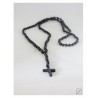 Ανδρικό Ροζάριο hematite beads Cross KLA0079