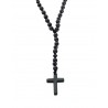 Ανδρικό Ροζάριο hematite beads Cross KLA0079