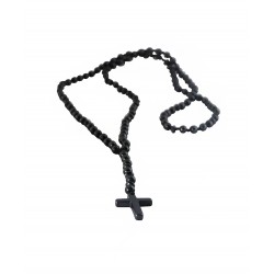 Ανδρικό Ροζάριο hematite beads Cross KLA0079