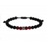 Ανδρικό βραχιόλι lava black - agate tibet  VRA00521