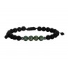 Ανδρικό βραχιόλι 'Ονυχας μαύρος  VRA00527