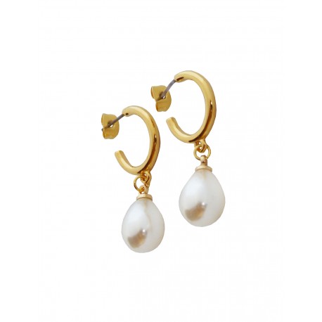 Σκουλαρίκι black heart  M  SK00236