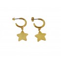 Earrings gold star  SK00240