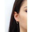 Earring gold heart    SK00238