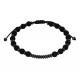 Ανδρικό βραχιόλι hematite black beads VRA00545