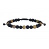 Ανδρικό βραχιόλι 'Ονυχας μαύρος  VRA00527