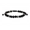 Ανδρικό βραχιόλι 'Ονυχας μαύρος  VRA00527