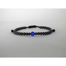 Ανδρικό βραχιόλι ματάκι με αιματίτη  VRA00552