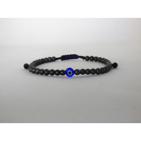 Ανδρικό βραχιόλι ματάκι με αιματίτη  VRA00552