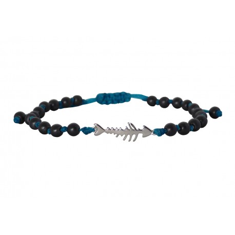 Ανδρικό βραχιόλι silver 925° fish  VRA00554