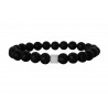 Ανδρικό βραχιόλι Lava & Onyx black  VRA00558