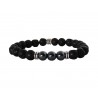 Ανδρικό βραχιόλι Lava & Onyx black  VRA00558