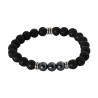Ανδρικό βραχιόλι Lava & Onyx black  VRA00558