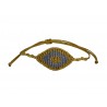 Βραχιόλι χειροποίητο Μάτι macrame gold-blackVR00661