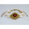 Βραχιόλι χειροποίητο Μάτι macrame gold-blackVR00661