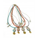 Bohemian necklace shell colours  KL00557