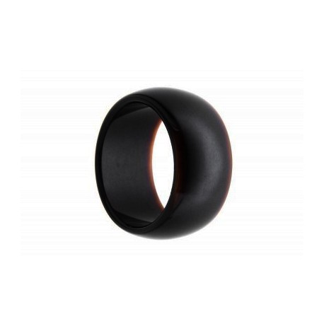 Ανδρικό δακτυλίδι Αχάτης μαύρος RI0015