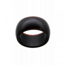 Ανδρικό δακτυλίδι Αχάτης μαύρος RI0015