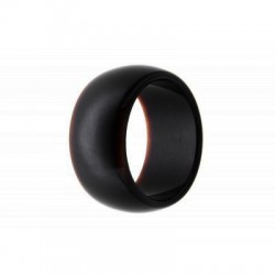 Ανδρικό δακτυλίδι Αχάτης μαύρος RI0015
