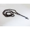 Ανδρικό χειροποίητο Ροζάριο hematite cross  KLA0088
