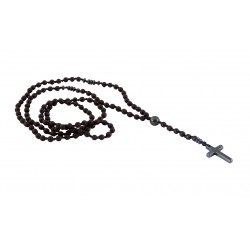 Ανδρικό χειροποίητο Ροζάριο hematite cross  KLA0088