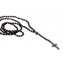 Ανδρικό χειροποίητο Ροζάριο hematite cross  KLA0088