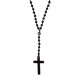 Handmade rozario hematite cross  KLA0088