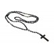 Handmade rozario hematite cross  KLA0088