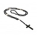 Handmade rozario hematite cross  KLA0088