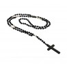 Ανδρικό χειροποίητο Ροζάριο hematite cross  KLA0088